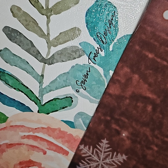 18x6 Love Never Fails Canvas Wall Art NWOT Seven Trees Design 1 Corinthians 13:8 - Picture 3 of 11